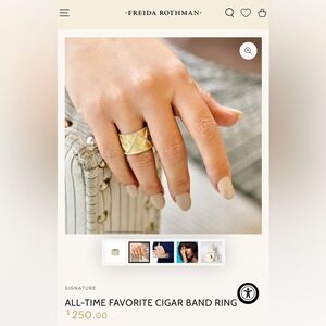 Freida Rothman Ring Size 6